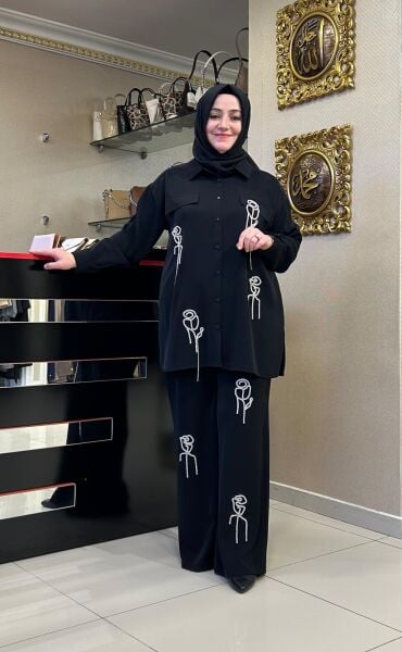 TAŞ İŞLEMELİ DİLAY TAKIM/ MÜSEMMA