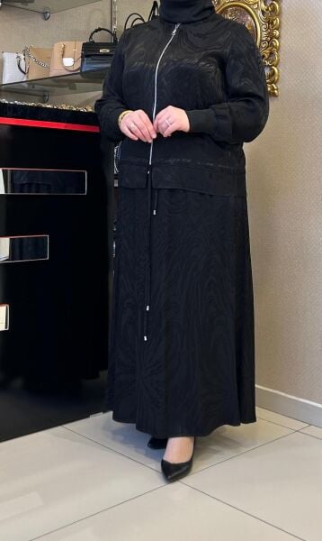 KENDİNDEN DESENLİ BAĞLAMA DTY. SATEN  TAKIM/ DEFRİNA