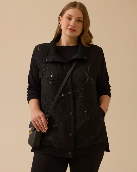 B. BEDEN PUL DETAYLI İŞLEMELİ CEKET /SEÇİL