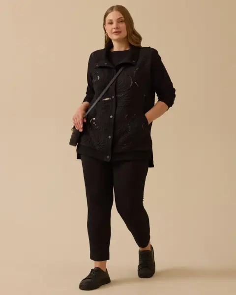 B. BEDEN PUL DETAYLI İŞLEMELİ CEKET /SEÇİL