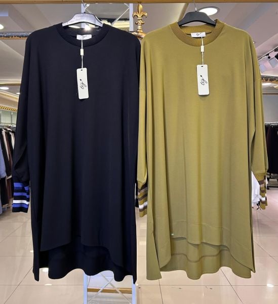 REGLAN KOL DTY. KRİSTAL PENYE TUNİK/TIĞTRİKO