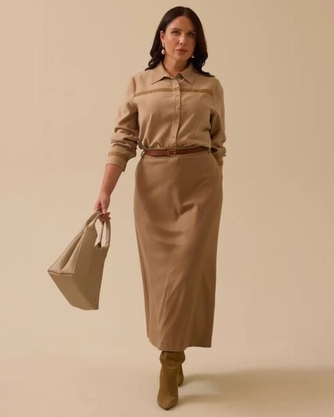 B.BEDEN CEPLİ DÜZ ETEK 4002/SEÇİL