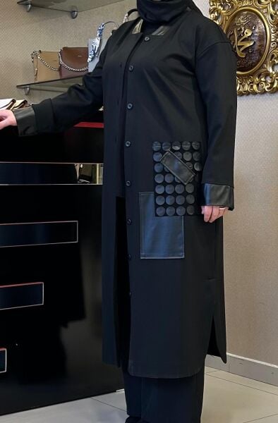 DERİ GARNİLİ PATCHWORK DTY. ALİN KAP /MÜSEMMA