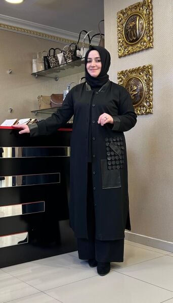 DERİ GARNİLİ PATCHWORK DTY. ALİN KAP /MÜSEMMA