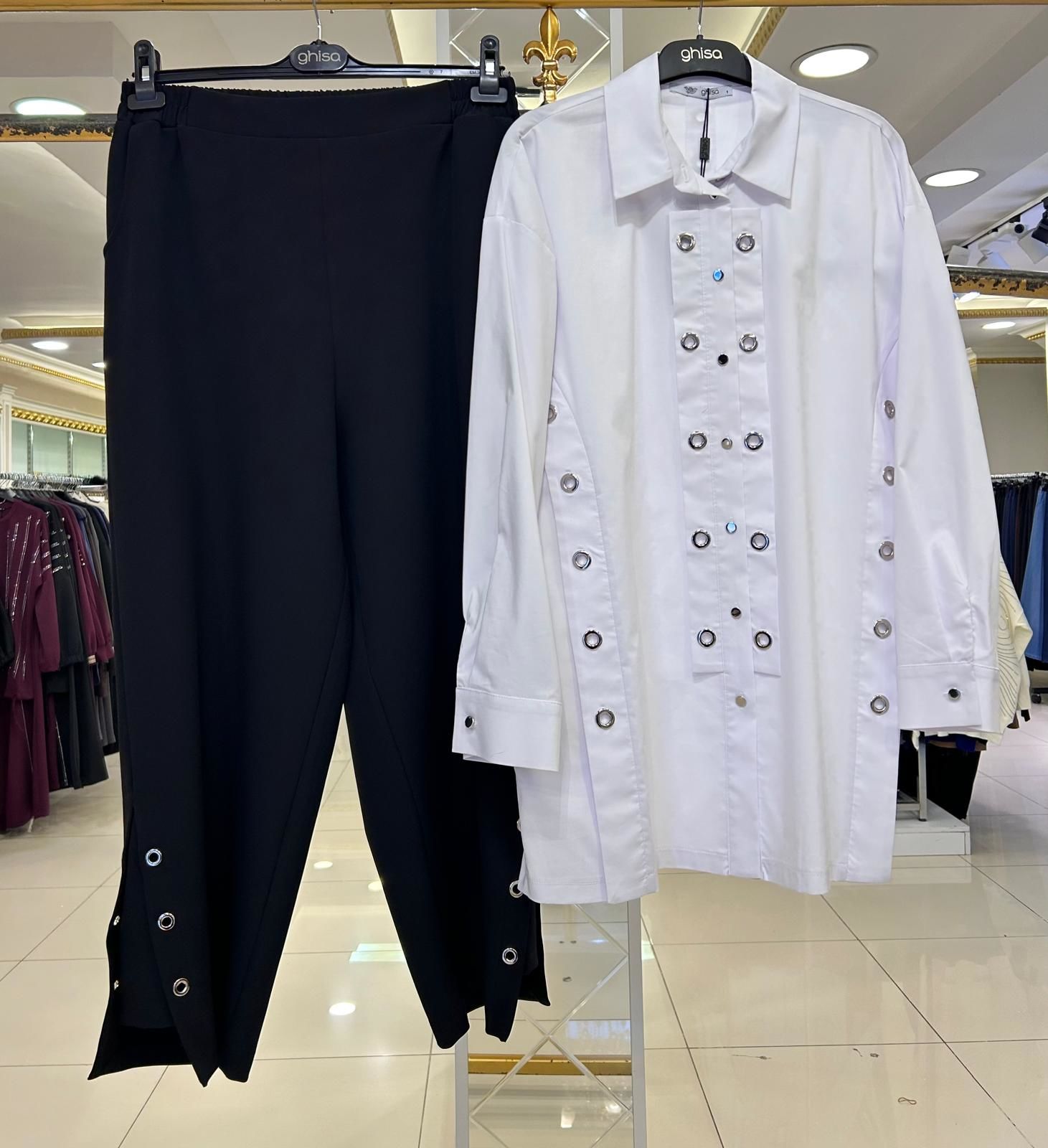 ﻿KUŞ GÖZLÜ GÖMLEK PANTOLON TAKIM/GHISA