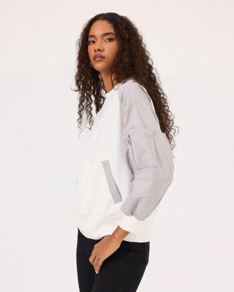 ÇİFT KUMAŞLI CEPLİ SWEATSHIRT/SEÇİL