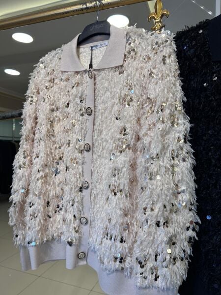 PUL İŞLEMELİ YÜNLÜ KUMAŞ HIRKA/ GHISA