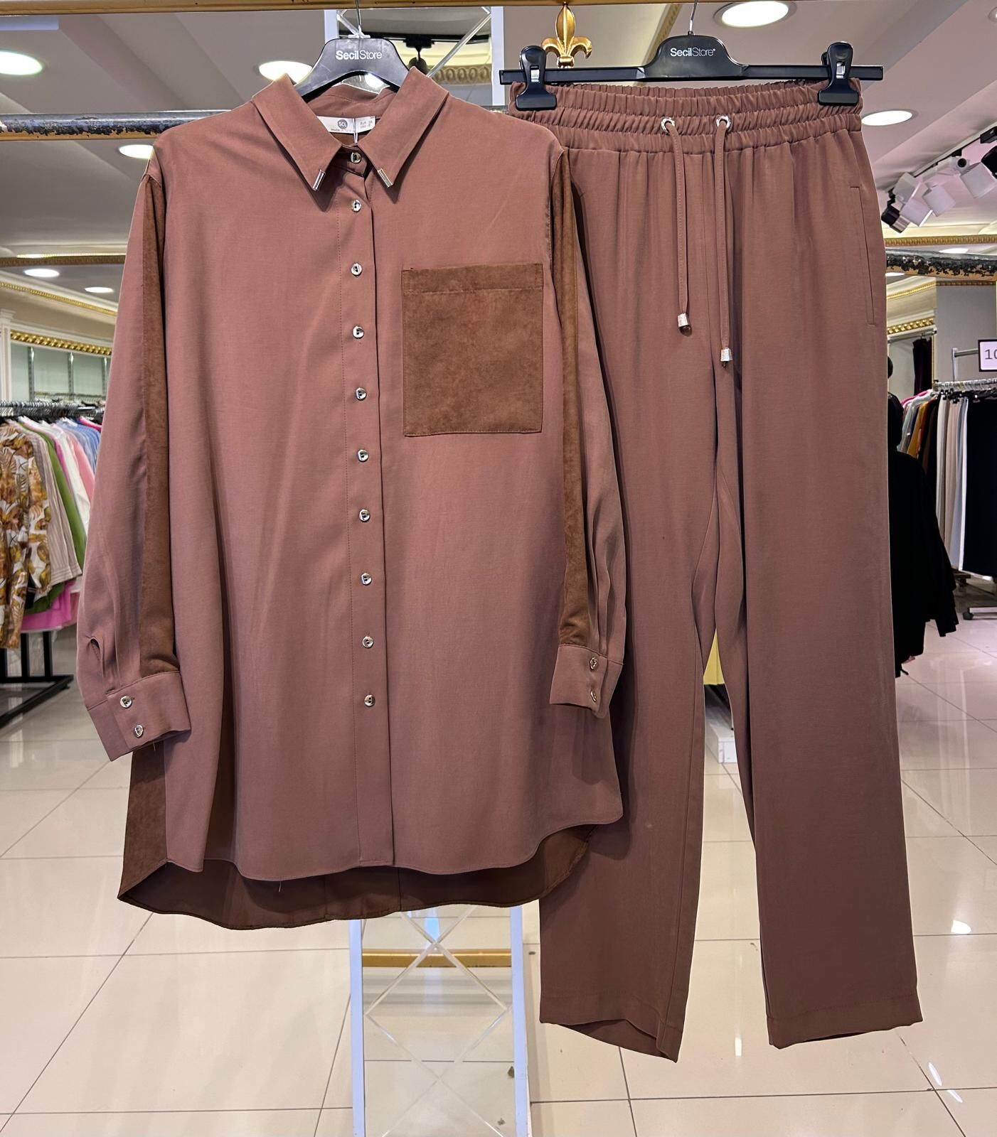 ﻿KADİFE DTY. MODAL KUMAŞ PANTOLONLU TAKIM 1009-1023 /SEÇİL