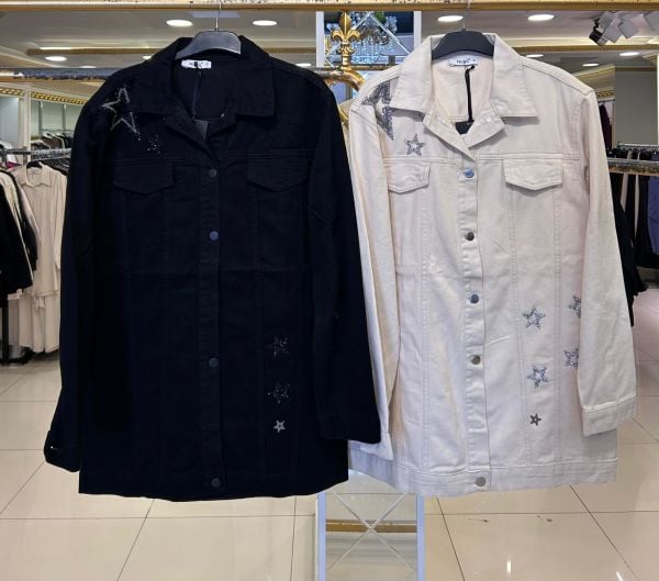 YILDIZ İŞLEMELİ KOTON CEKET/NUSS