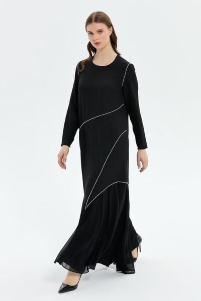 ŞERİT TAŞ İŞLEMELİ NAZİK ELBİSE /MÜSEMMA