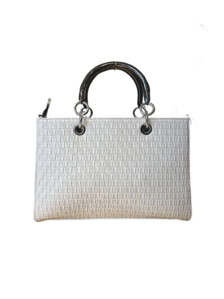 HASIR DESEN İKİ RENKLİ EL ÇANTASI/SARACH