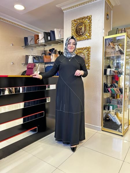 MÜSEMMA BURÇAK TAKIM/ FİLE JİLELİ ELBİSE/   İKİLİ TAKIM