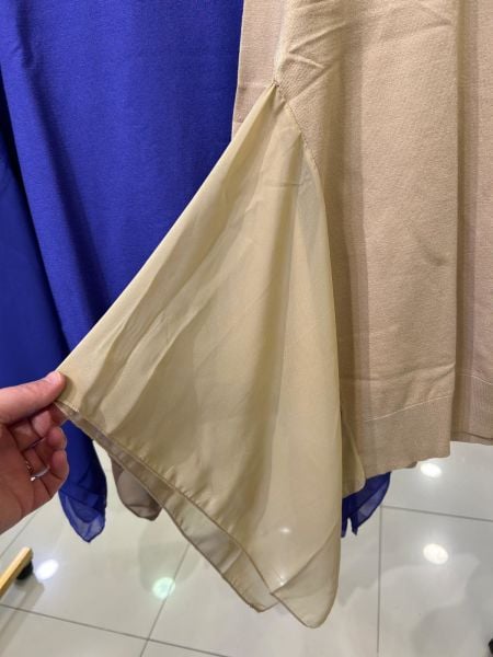 ﻿YANLARI ŞİFON DTY. YÜN DOKU TUNİK/GHISA