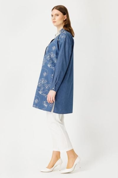 Müsemma Büyük Beden Ebrar Gömlek