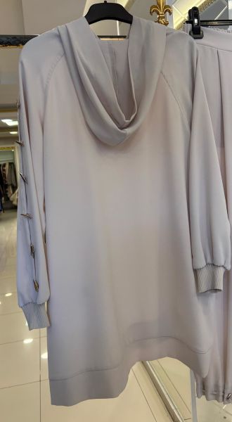 ﻿İP VE DÜĞME DTY. KAPÜŞONLU PANTOLONLU TAKIM/GHISA