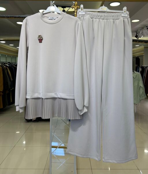 TUNİK UCU PİLİSE DTY. MODAL TAKIM/ NUSS