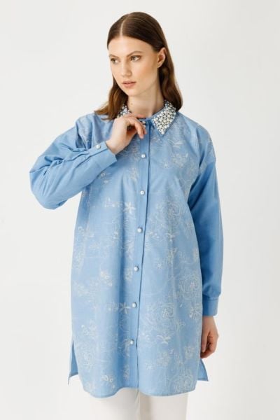 Müsemma Büyük Beden Ebrar Gömlek