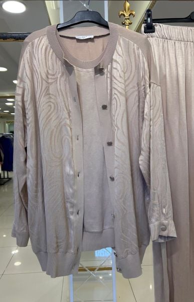 İPEK CUPRA VE MERSERİZE BİRLEŞİMLİ 3'LÜ TAKIM/TIĞTRİKO