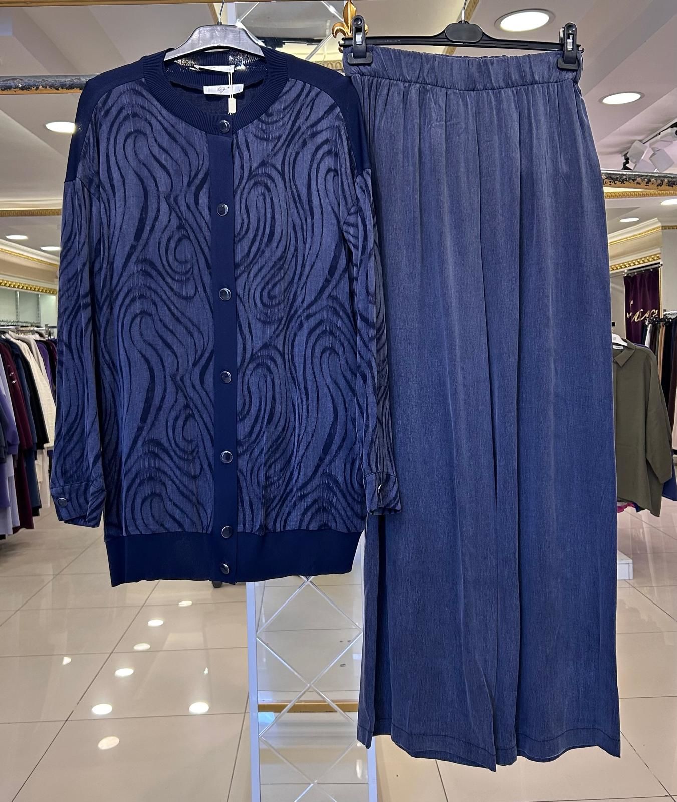 İPEK CUPRA VE MERSERİZE BİRLEŞİMLİ 3'LÜ TAKIM/TIĞTRİKO