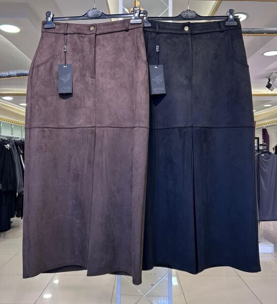 ÖNÜ DERİ PİLE DTY. NUBUK ETEK/ GHISA