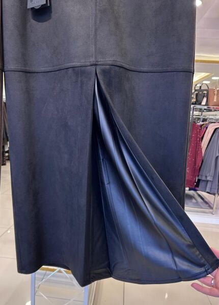 ÖNÜ DERİ PİLE DTY. NUBUK ETEK/ GHISA