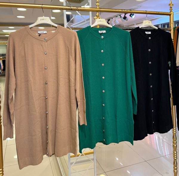 DÜĞME DTY. FİTİLLİ MERSERİZE HIRKA / NUSS