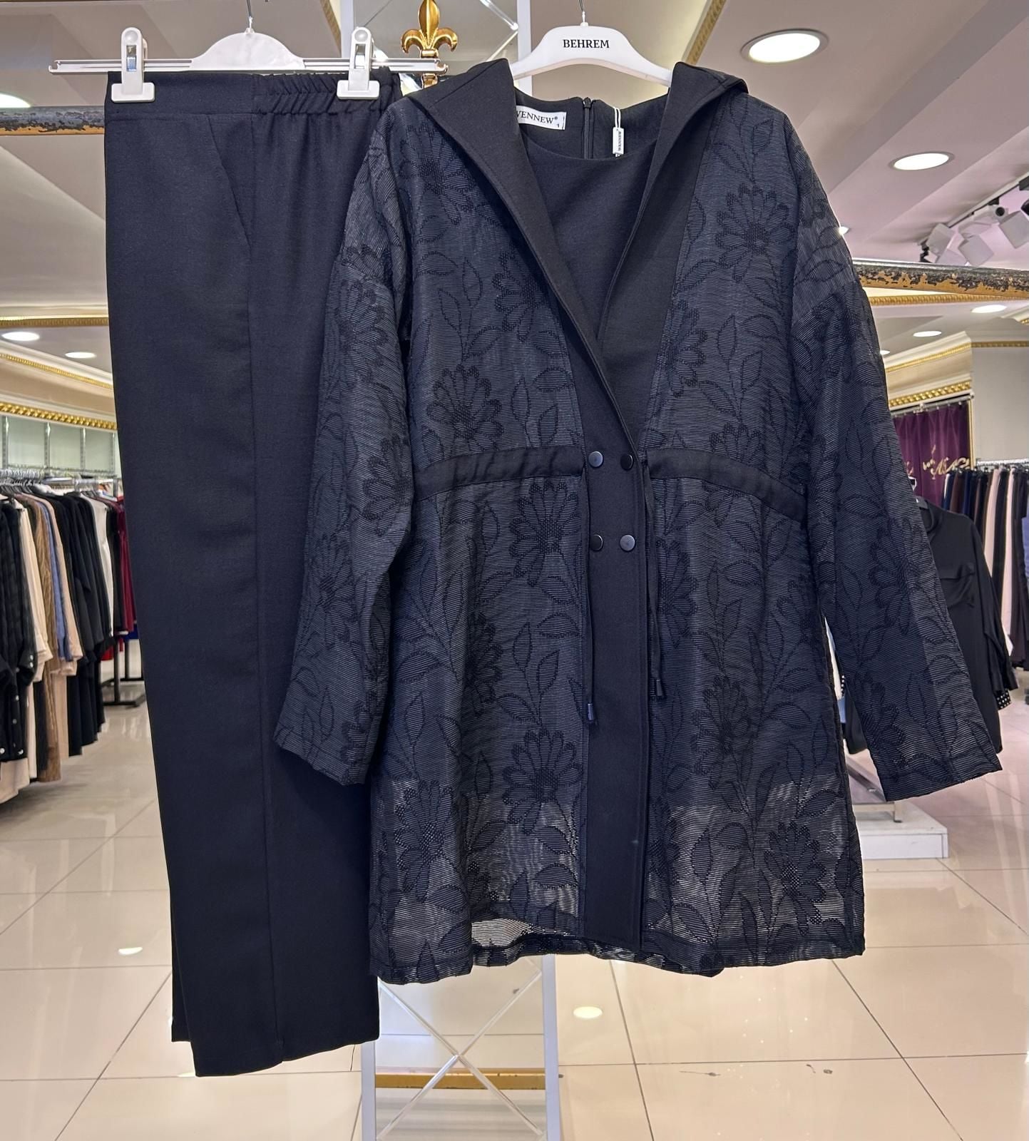 GÜPÜR CEKET DTY. ÜÇLÜ TAKIM TAKIM/WENNEW