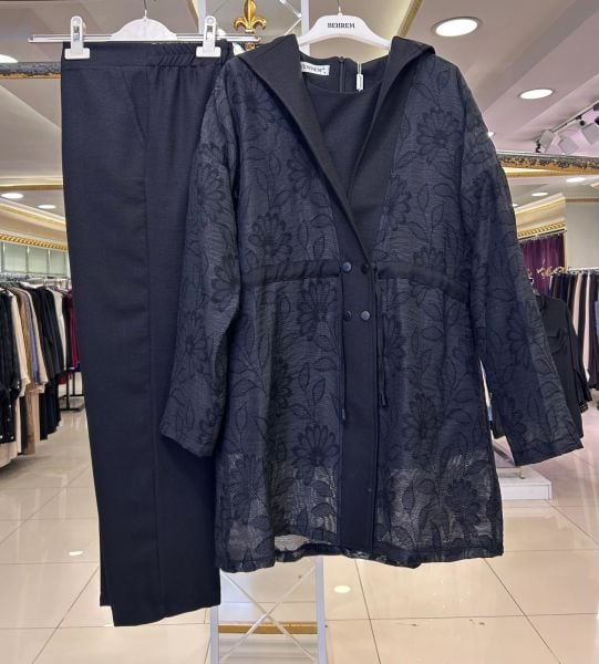 GÜPÜR CEKET DTY. ÜÇLÜ TAKIM TAKIM/WENNEW