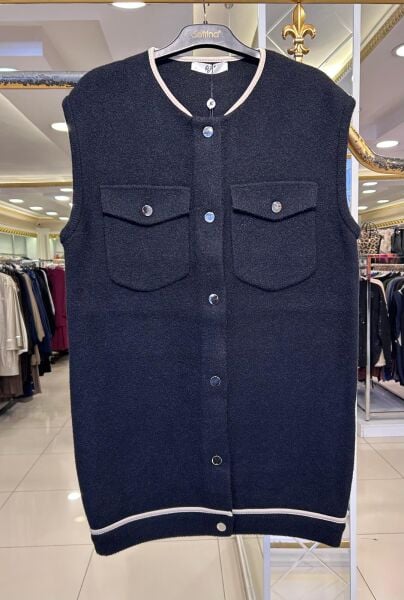 BİYE VE CEP DTY. KEÇE KUMAŞ YELEK/ TIĞTRİKO 