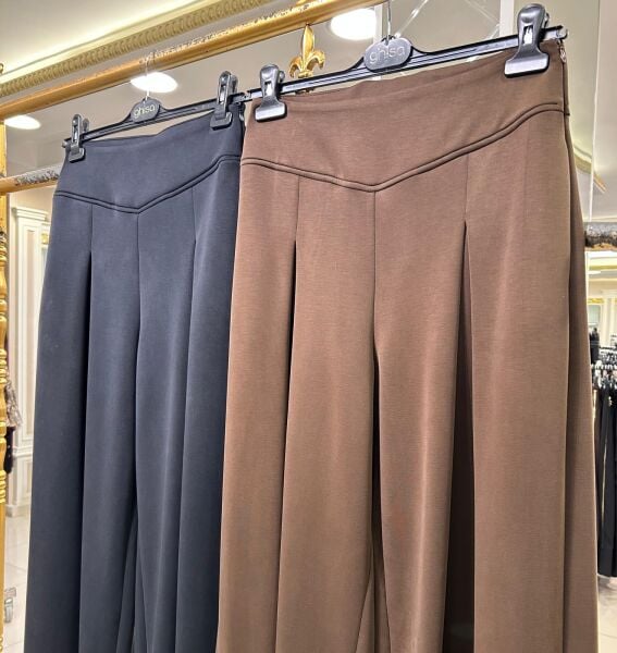 PİLE DTY. BOL PAÇA MODAL PANTOLON /GHISA