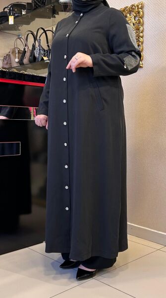 KOL VE DÜĞME DTY. UZUN CEKET/DEFRİNA