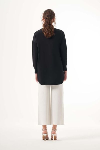 ﻿ETEK UCU OVAL YIRTMAÇ DTY. TUNİK/ NUSS