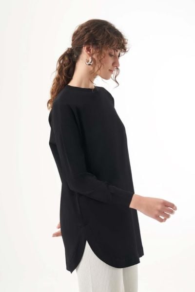 ﻿ETEK UCU OVAL YIRTMAÇ DTY. TUNİK/ NUSS