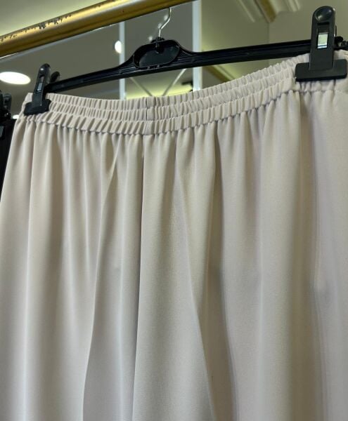 ARKASI LASTİKLİ GENİŞ PAÇA PANTOLON/ GLARE