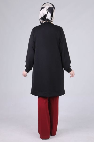 Büyük Beden Tesettür Süet Detaylı Tunik/BEHREM
