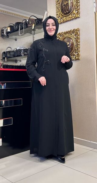 ﻿KOLU VE GÖĞSÜ İŞLEMELİ FERACE/ZERENAY